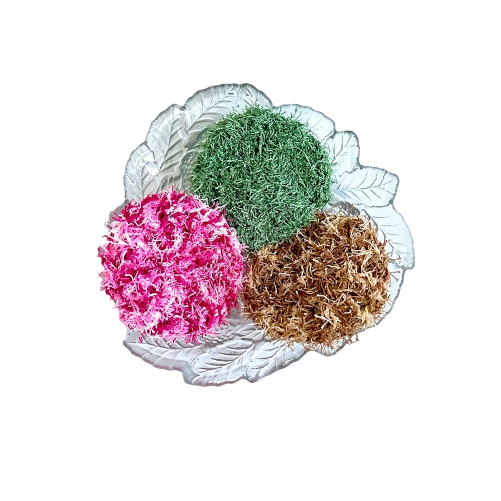 Hand Crafted Colorful Reusable Kitchen Dish Scrubbing Pads Crochet Polyester - Picture 3 of 6